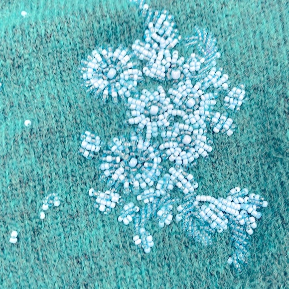 Angora/wool crop cardigan boxy sweater by Lewit women’s medium, one of a kind - Picture 6 of 6